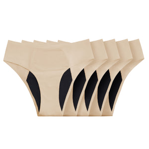 Seamless Leakproof Bikini (Heavy Flow Beige 10-Pack)