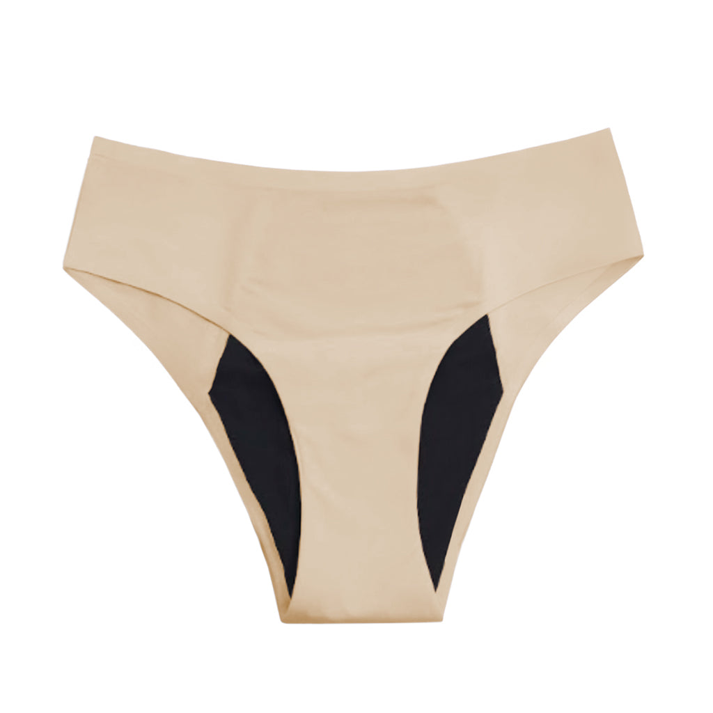 Seamless Leakproof Bikini (Heavy Flow Beige 10-Pack)