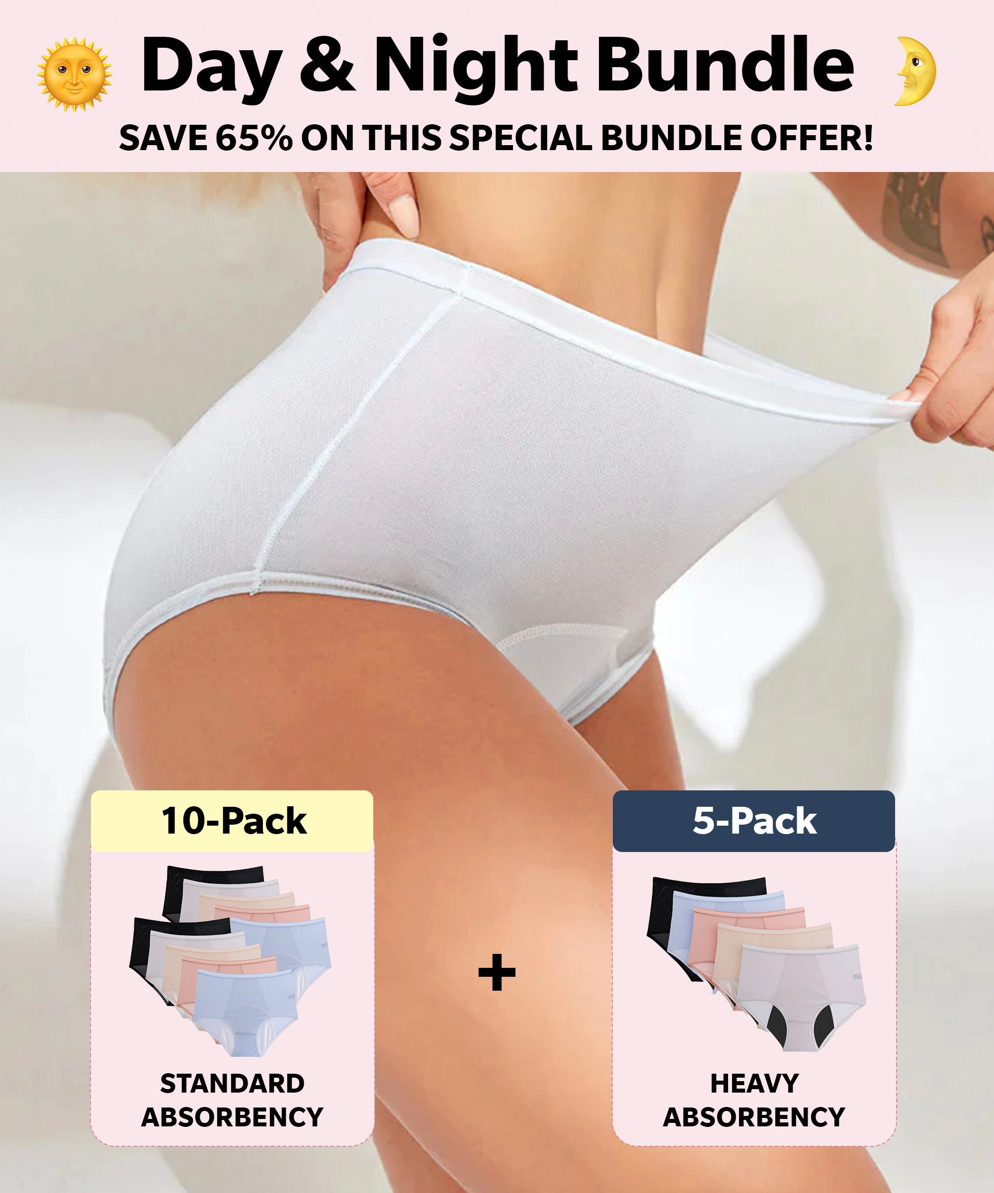 NEW: Leakproof High Waisted (Day & Night Bundle)