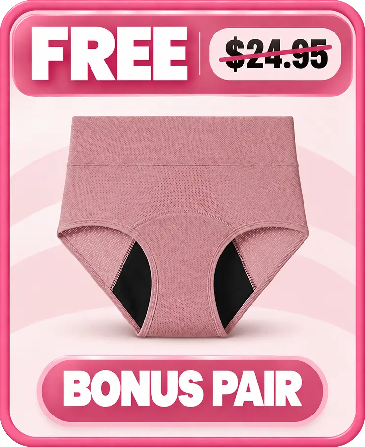NEW: Comfort Plus Leakproof Underwear (Pink 1-Pack)