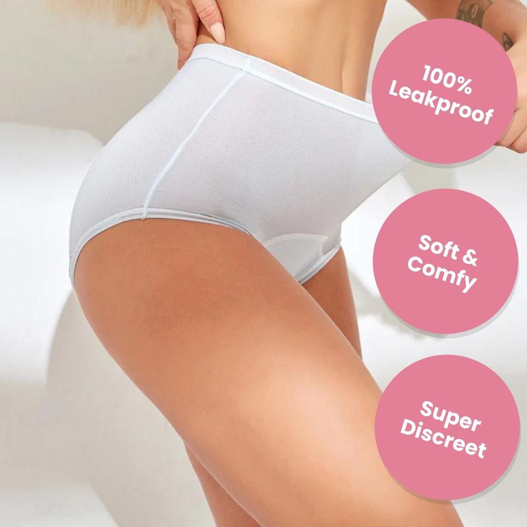 3pcs Everdries Leakproof Panties for Over 60#s, Everdries